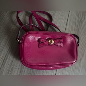 Coach Pink Leather Crossbody Bag